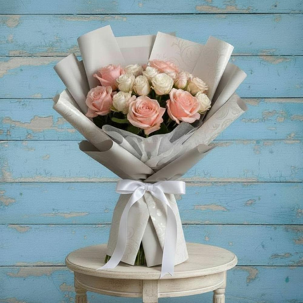 Букет цветов из: Розы в Елизаветинской Ростовской области