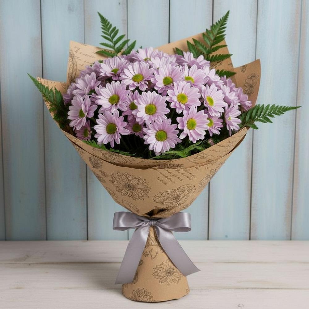 Букет цветов из: Хризантемы в Елизаветинской Ростовской области