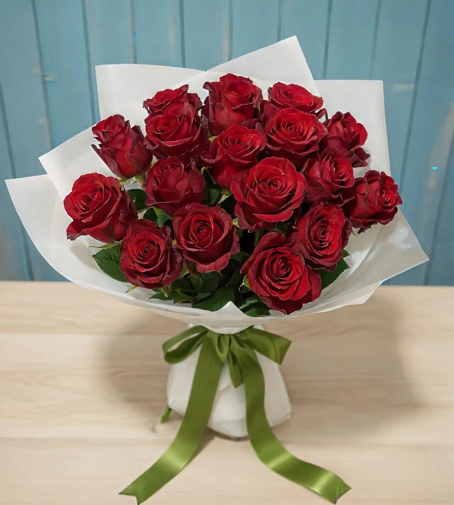 Букет Красные розы в Елизаветинской Ростовской области