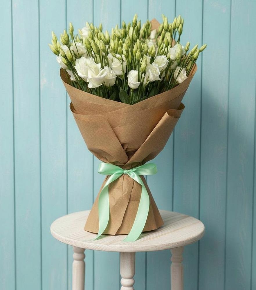 Букет цветов из: Лизиантусы в Елизаветинской Ростовской области