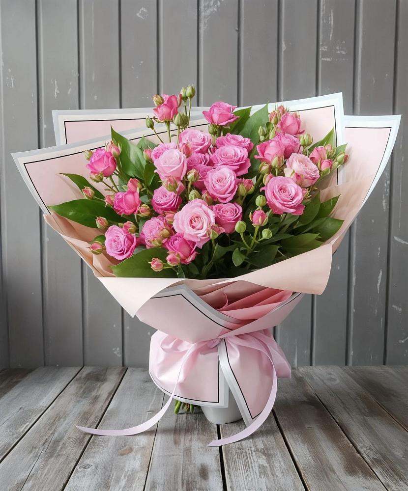 Букет Розовый кустик в Елизаветинской Ростовской области