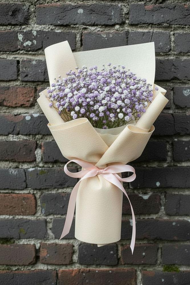 Букет цветов из: Гипсофила в Елизаветинской Ростовской области