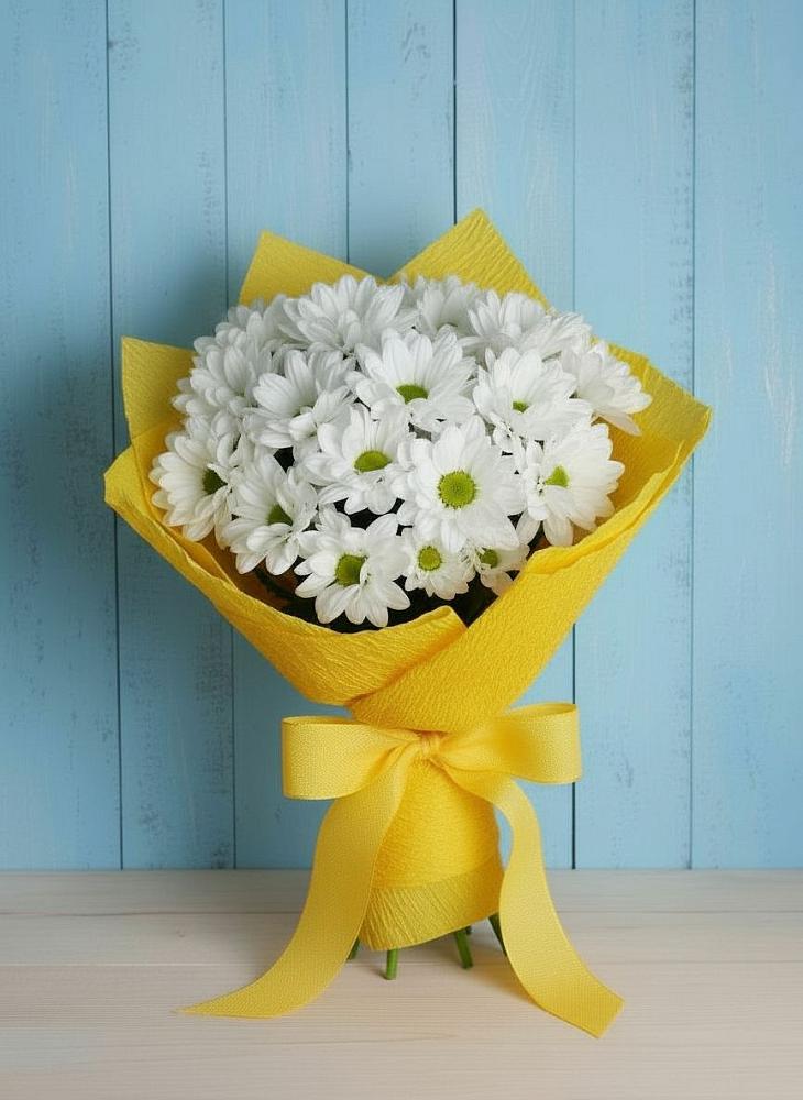 Букет цветов из: Хризантемы в Елизаветинской Ростовской области