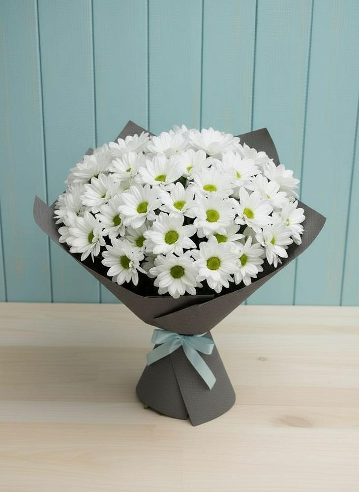 Букет цветов из: Хризантемы в Елизаветинской Ростовской области