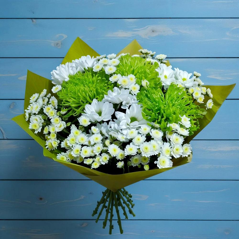 Букет цветов из: Хризантемы в Елизаветинской Ростовской области