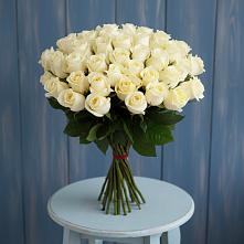 Букет 51 Белая роза Эдлесс Лав #REPLACE_PRED# Елизаветинской Ростовской области