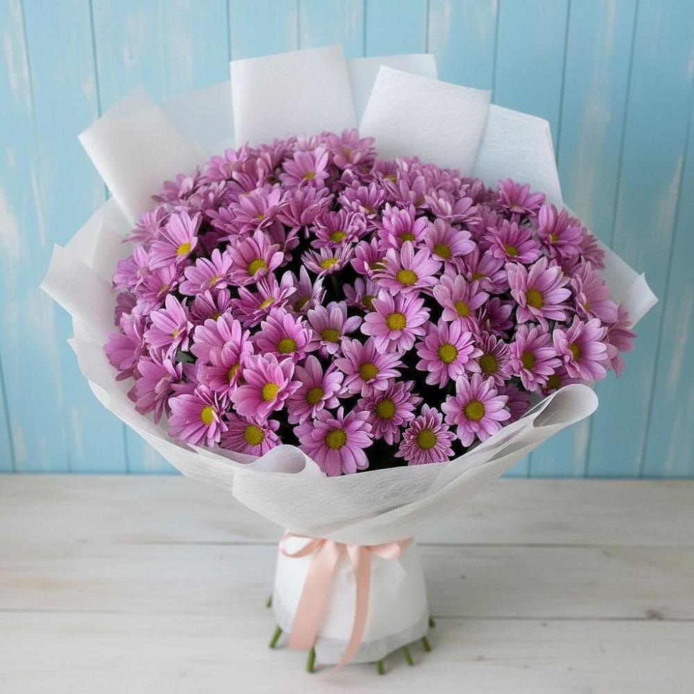Букет цветов из: Хризантемы в Елизаветинской Ростовской области