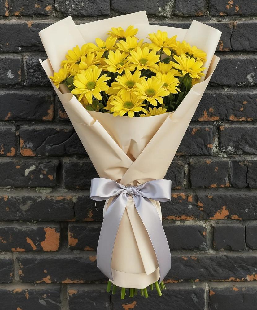 Букет цветов из: Хризантемы в Елизаветинской Ростовской области