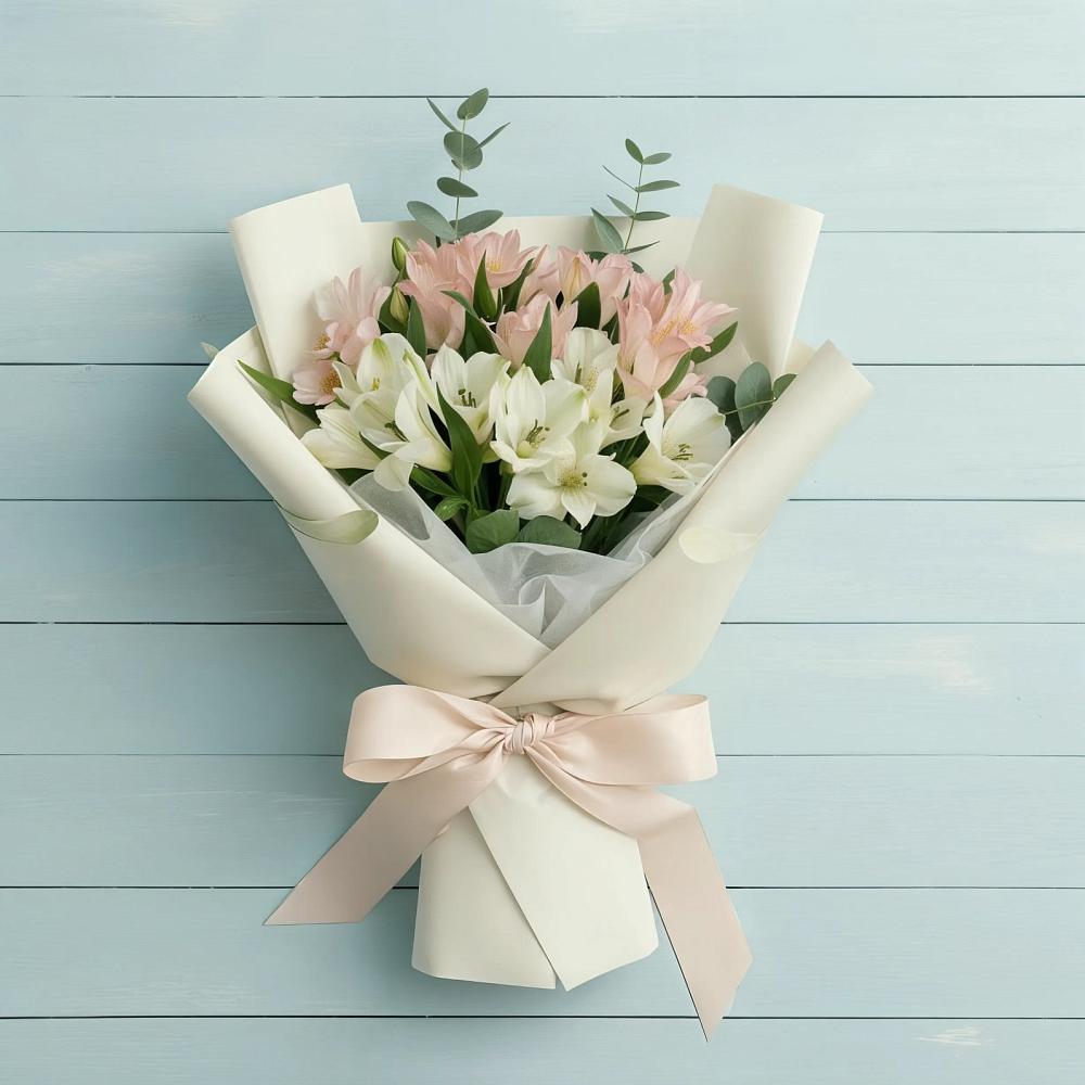 Букет цветов из: Альстромерии в Елизаветинской Ростовской области