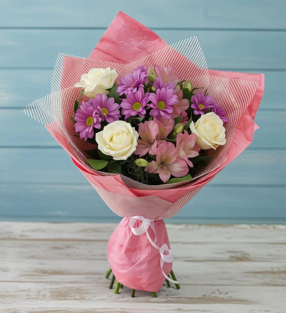 Букет цветов из: Герберы в Елизаветинской Ростовской области