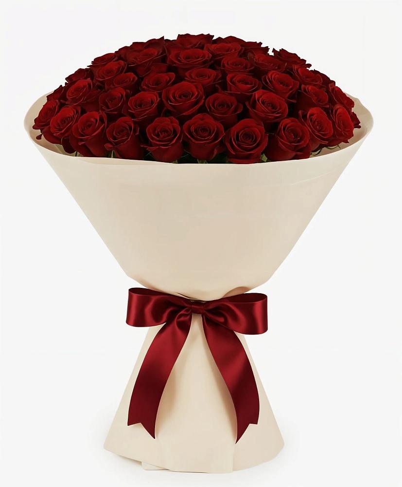 Букет 101 Бордовая роза Блэк Бакарра в Елизаветинской Ростовской области