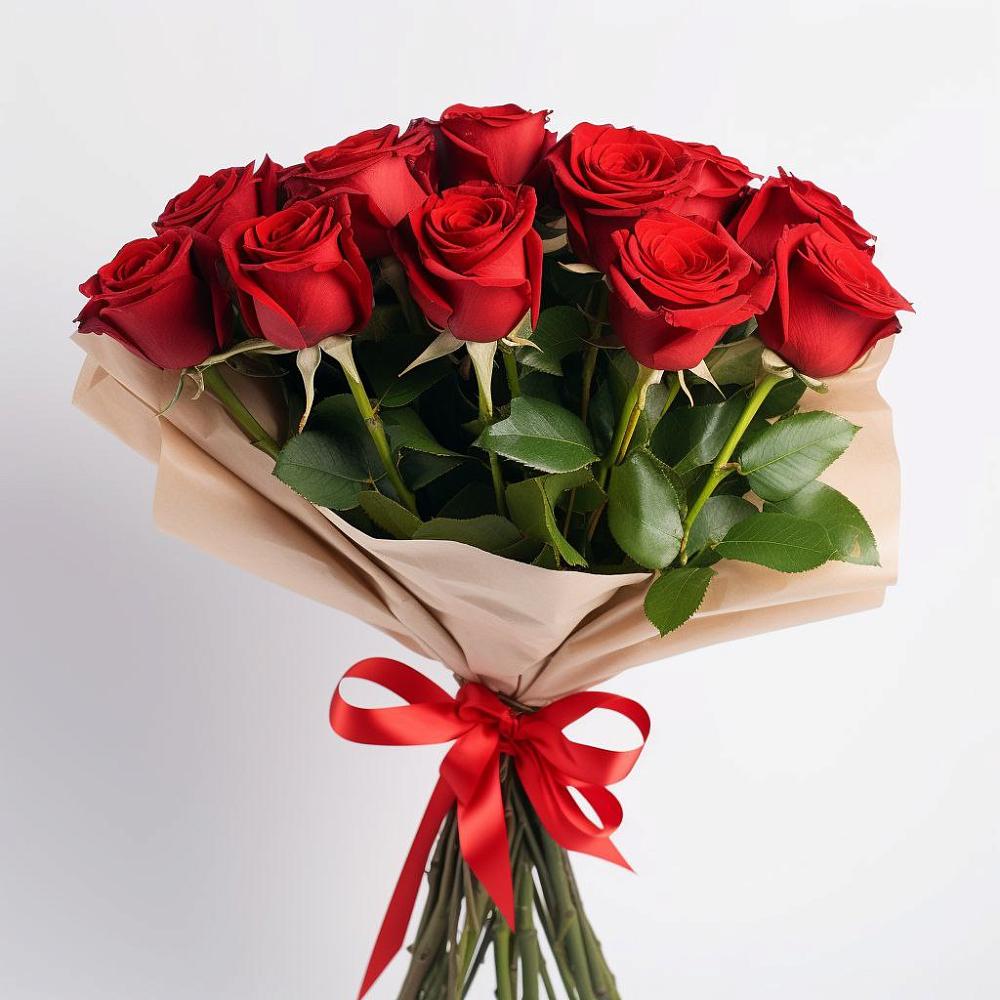 Букет 11 Красных роз Эдлесс Лав в Елизаветинской Ростовской области