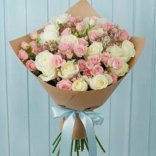 Букет цветов из:  Розы в Елизаветинской Ростовской области